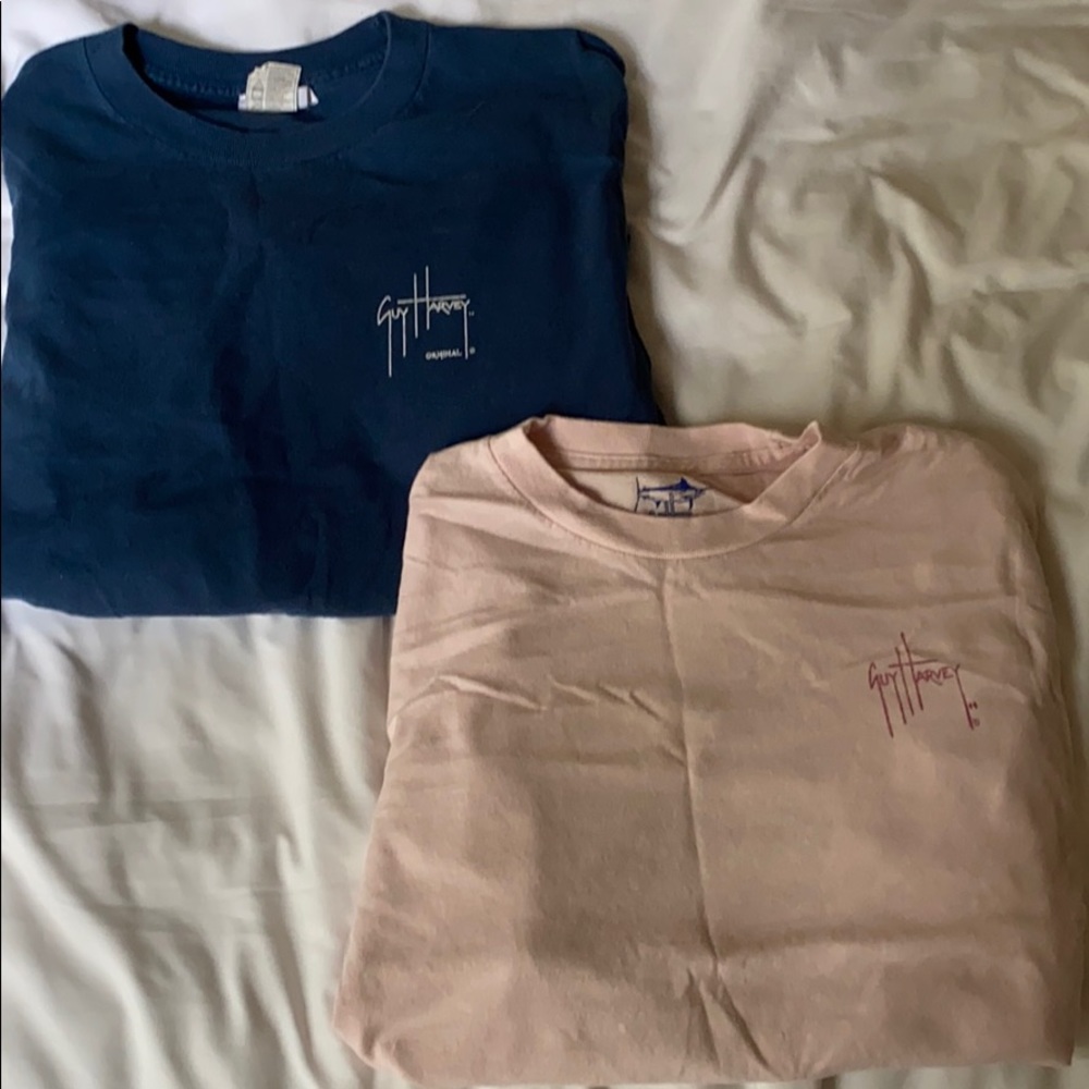 two guy harvey long sleeve shirts